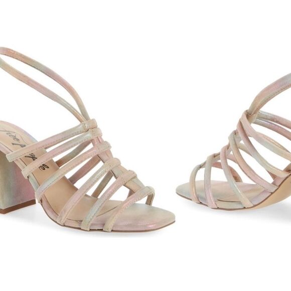 Free People Iridescent Strappy Heels - Picture 8 of 16